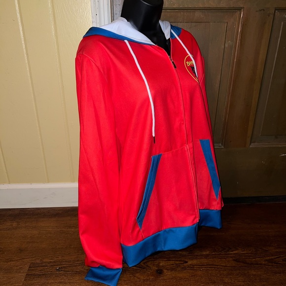 Baywatch Graphic Red and Blue Lightweight Zip Up Long Sleeve Jacket Size XL - Picture 10 of 12